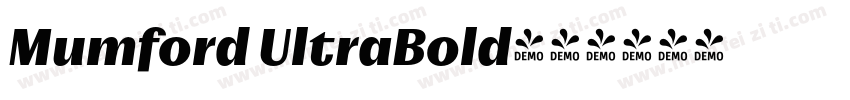 Mumford UltraBold字体转换